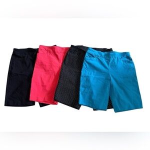 Bundle of 4 George Women’s Pull-On Bermuda Shorts | Size M (8-10)